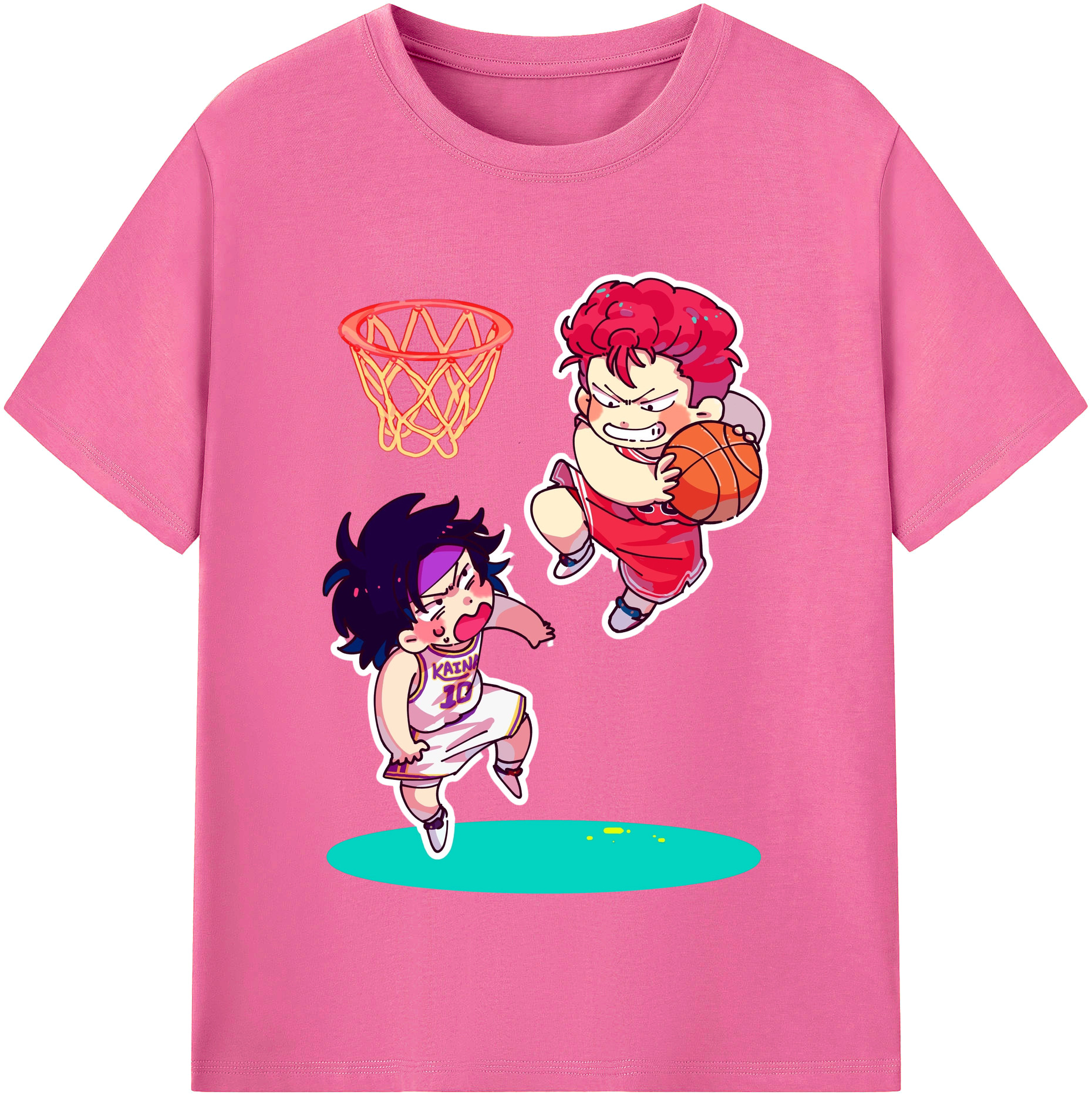 （画像用） SLAM DUNK／スラムダンク レディースカジュアルプリントTシャツ（綿100％）